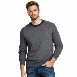 Gap mens 100% Italian merino wool crew neck pullover sweater size XL lightweight